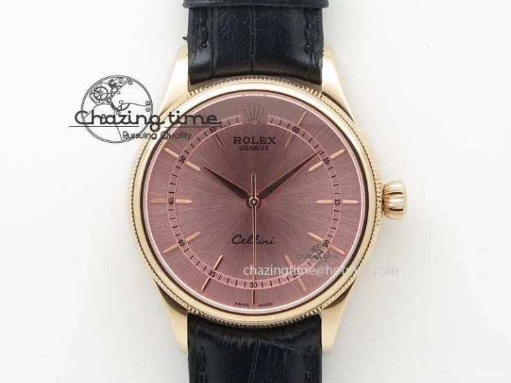 Daytona Bezel Leather Strap A7750 on White DIWF YG Dial DIW Brown YG Edition Case Carbon 0430